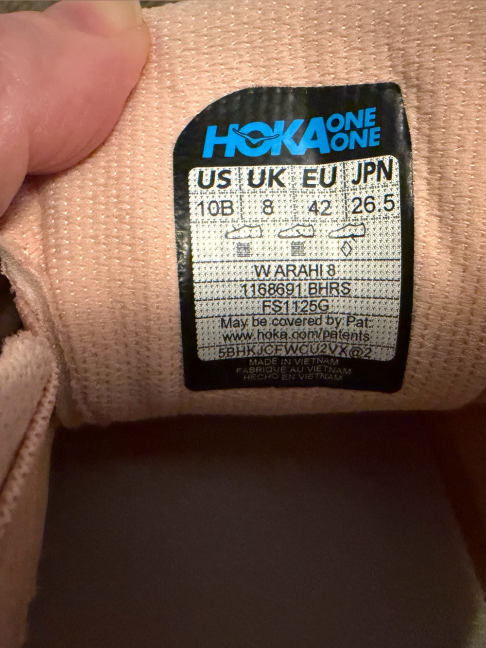 Hoka Arahi 8 Blush/Rose Latte - Picture 6 of 6